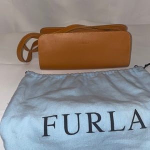 Furla tan shoulder bag